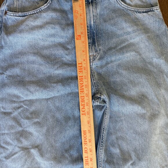 ZARA Wide Leg High-Rise Jeans – Light Wash, Size 12 - Picture 10 of 11